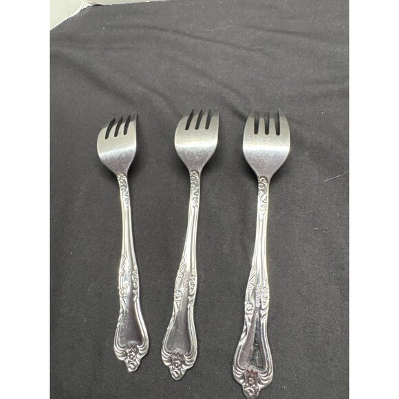 Oneida Azalea Stainless Glossy 17-Piece Vintage Flatware Set Pattern OSHA - Picture 15 of 16